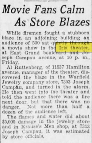 Deluxe Theatre - Oct 1930 Article (newer photo)